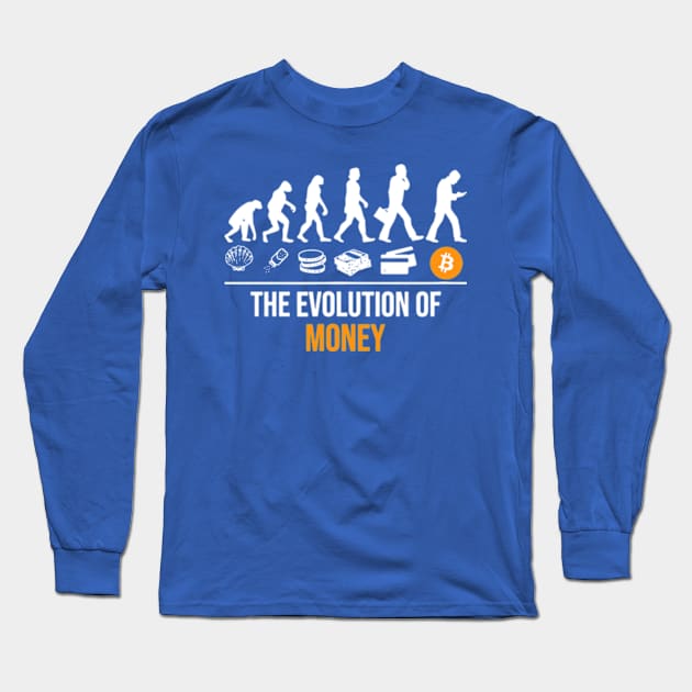 the evolution of money bitcoin 1 Long Sleeve T-Shirt by AudreyBertha